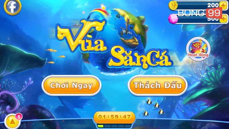 Thử tài săn cá và nhận thưởng khủng trong game Vua Săn Cá